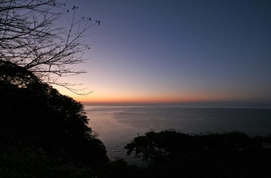 西伊豆の夕暮れ　伊豆半島の風景　静岡の風景