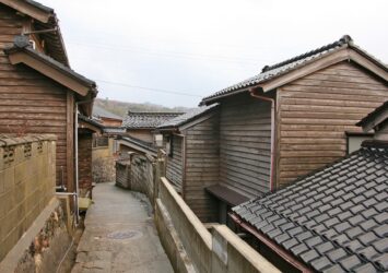 能登の伝統的な家屋　輪島市伝統的建造物群保存地区　石川の建物　石川の風景