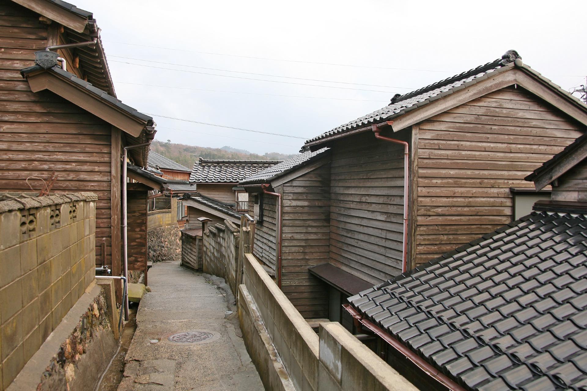 能登の伝統的な家屋　輪島市伝統的建造物群保存地区　石川の建物　石川の風景