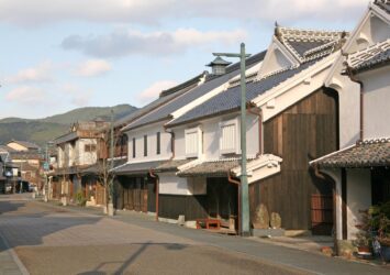 塩田津の町並み　佐賀の伝統的な古い町並み　佐賀の風景