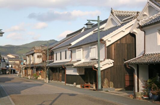 塩田津の町並み　佐賀の伝統的な古い町並み　佐賀の風景
