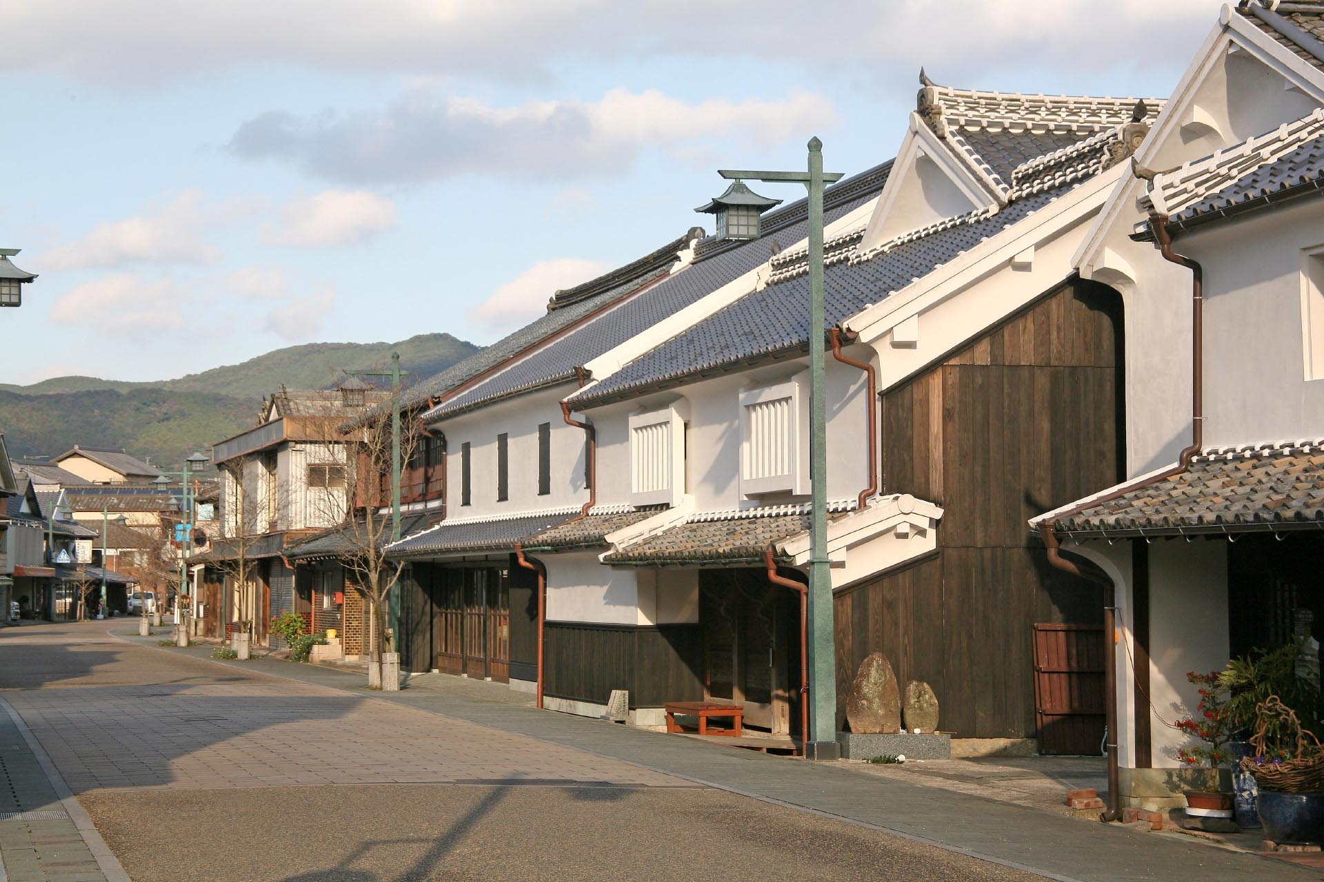 塩田津の町並み　佐賀の伝統的な古い町並み　佐賀の風景