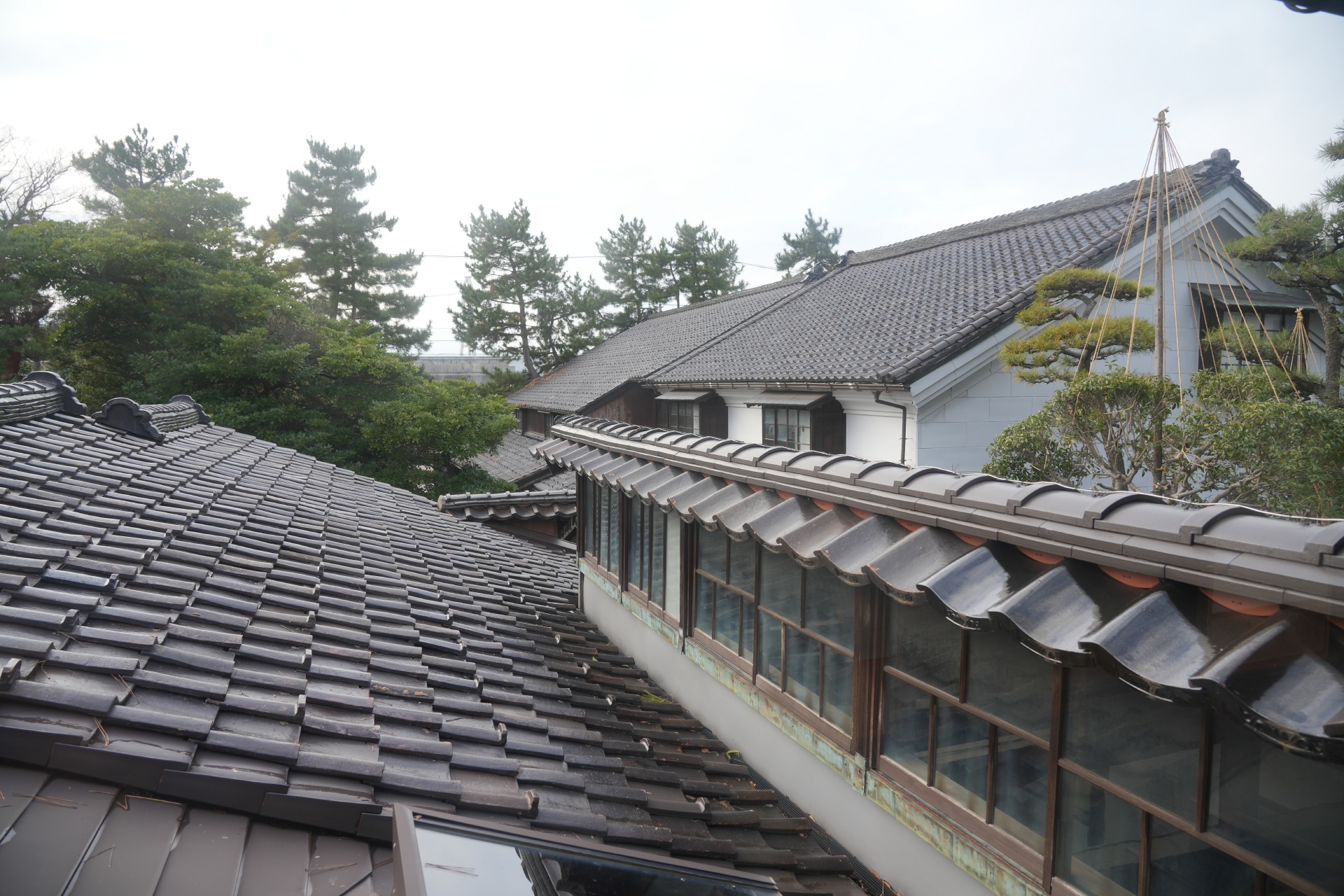 岩瀬浜の伝統的な家屋　富山の古い町並み　富山の風景