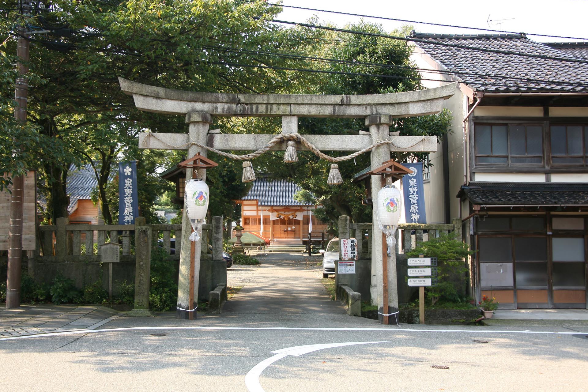 金沢の風景　金沢の伝統的な古い町並み　石川の風景